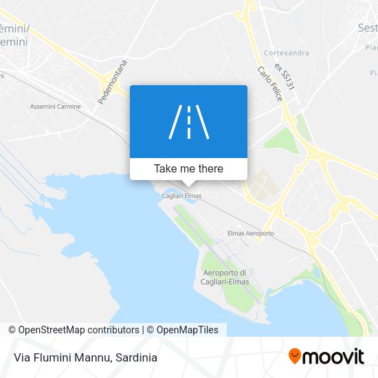 Via Flumini Mannu map