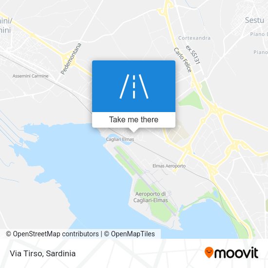 Via Tirso map