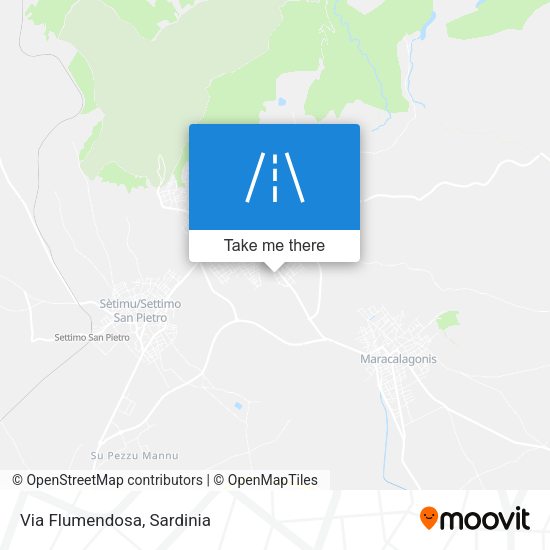 Via Flumendosa map