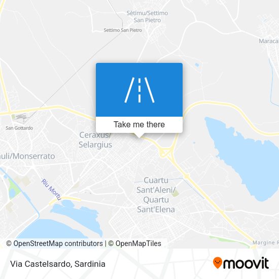 Via Castelsardo map