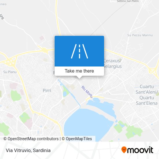 Via Vitruvio map