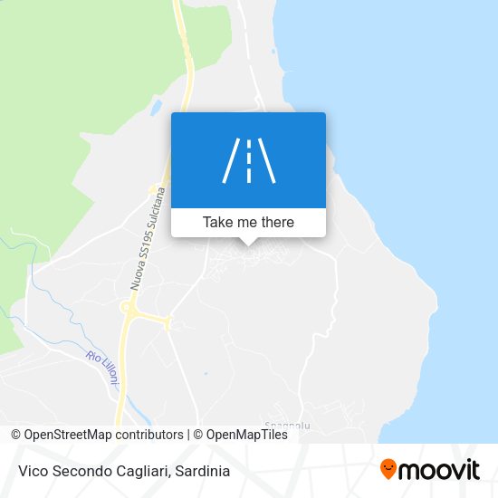 Vico Secondo Cagliari map