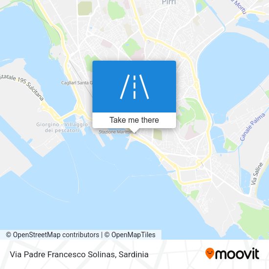 Via Padre Francesco Solinas map