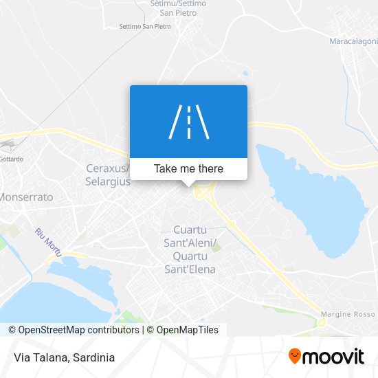 Via Talana map