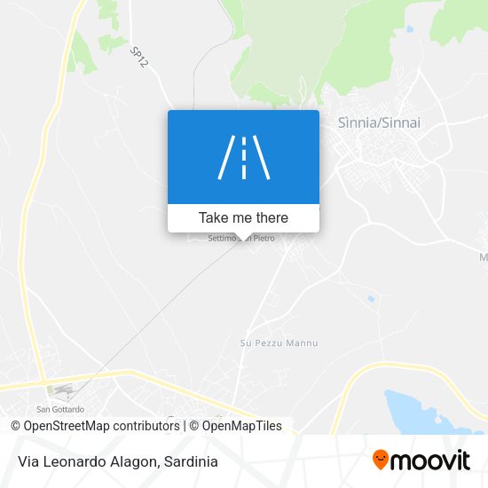 Via Leonardo Alagon map