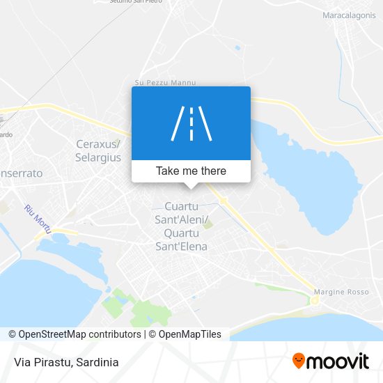 Via Pirastu map