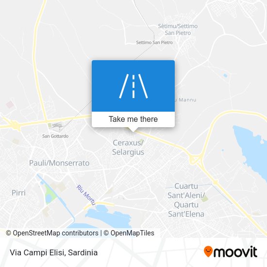 Via Campi Elisi map