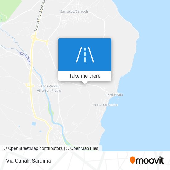 Via Canali map
