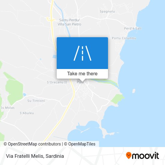 Via Fratelli Melis map