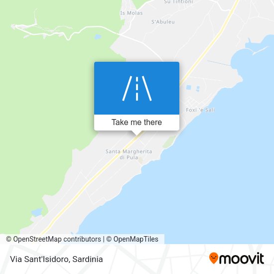 Via Sant'Isidoro map