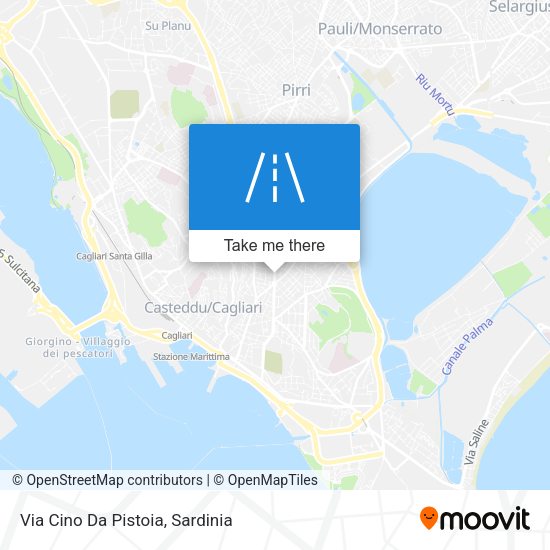 Via Cino Da Pistoia map