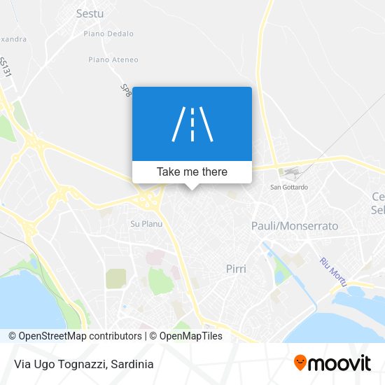 Via Ugo Tognazzi map