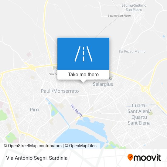 Via Antonio Segni map