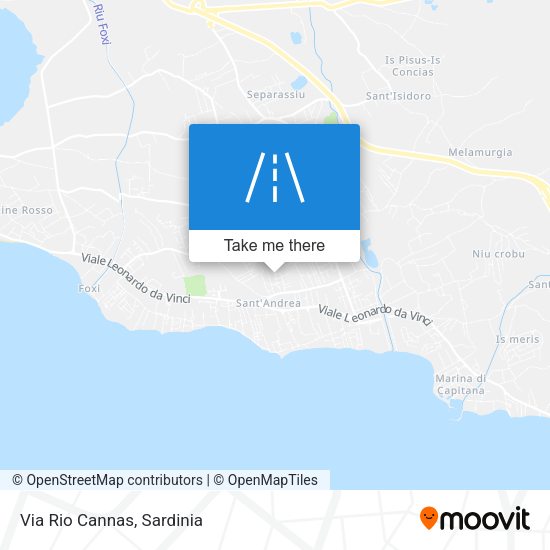 Via Rio Cannas map