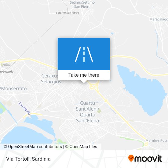 Via Tortolì map