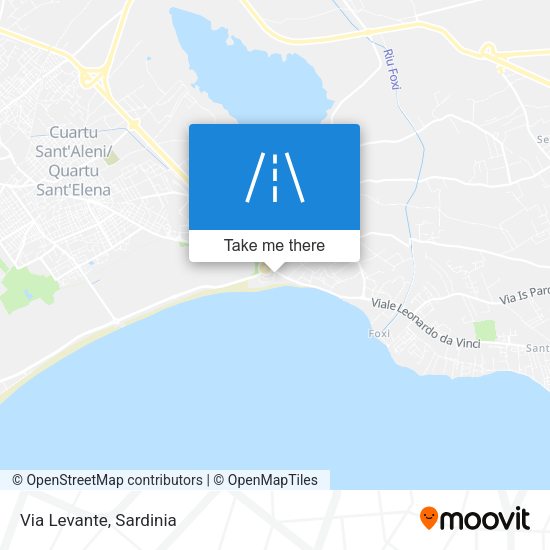 Via Levante map