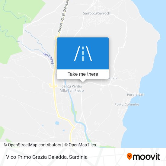 Vico Primo Grazia Deledda map