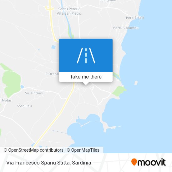 Via Francesco Spanu Satta map