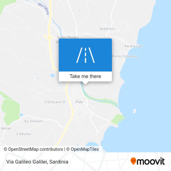 Via Galileo Galilei map