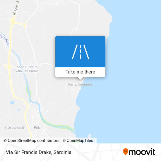 Via Sir Francis Drake map