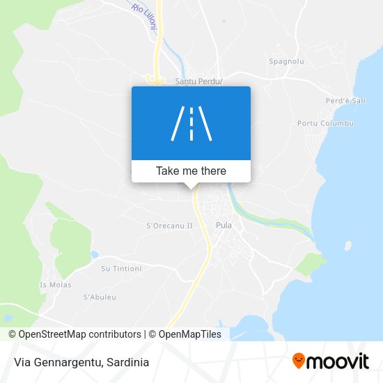 Via Gennargentu map