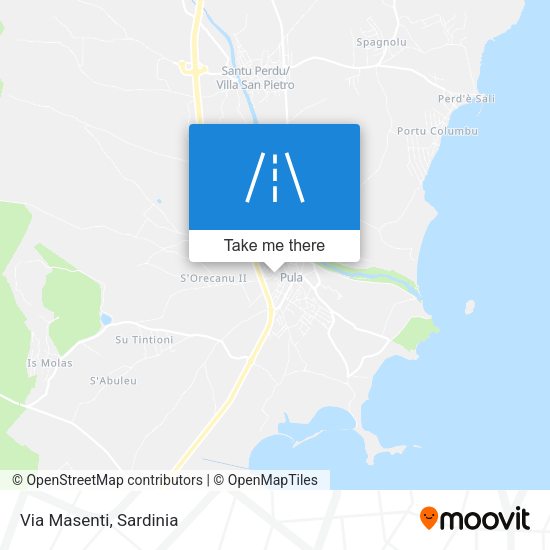Via Masenti map