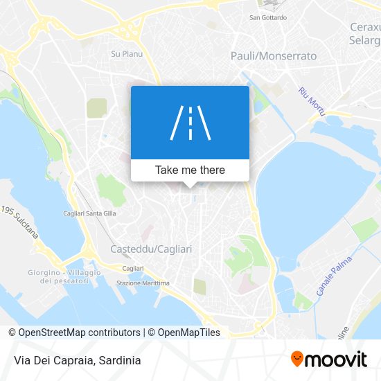 Via Dei Capraia map