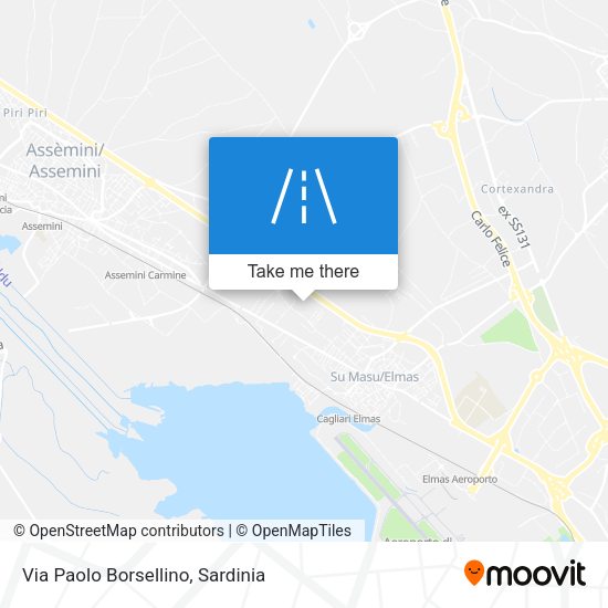 Via Paolo Borsellino map