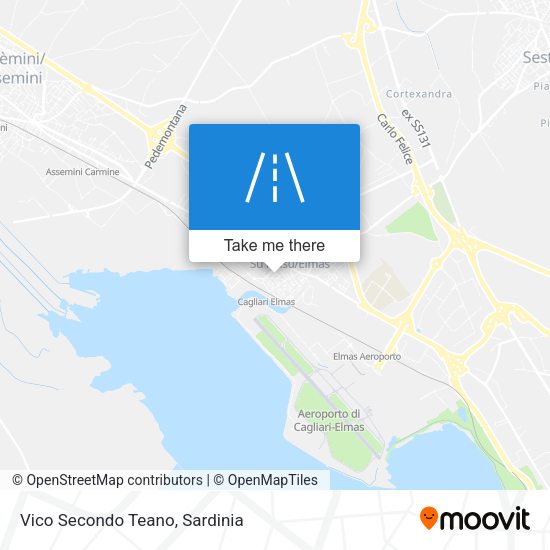 Vico Secondo Teano map