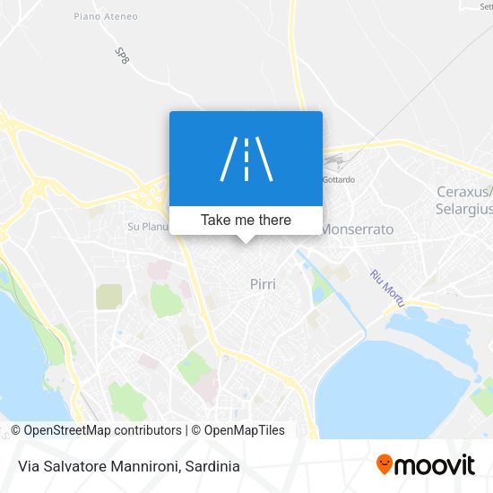 Via Salvatore Mannironi map