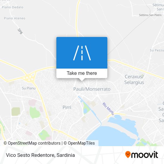 Vico Sesto Redentore map