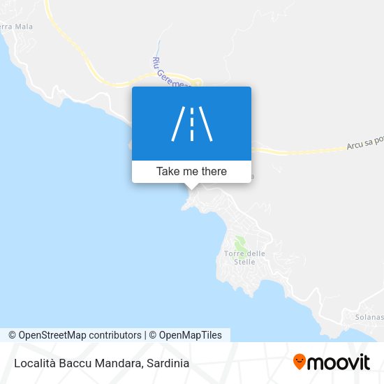 Località Baccu Mandara map