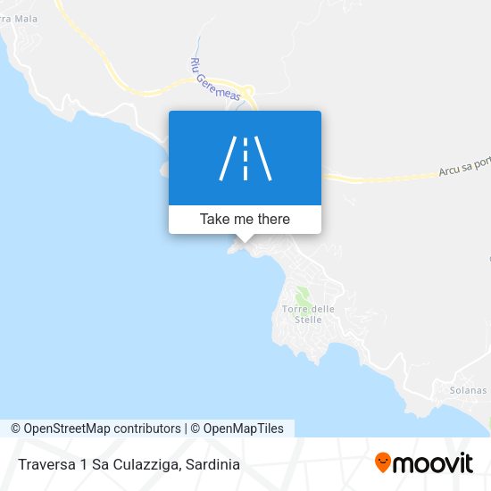 Traversa 1 Sa Culazziga map