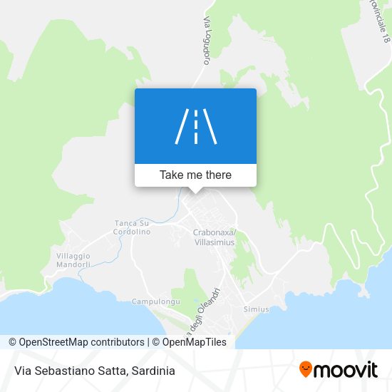 Via Sebastiano Satta map