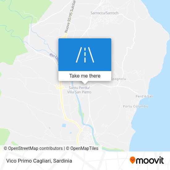 Vico Primo Cagliari map