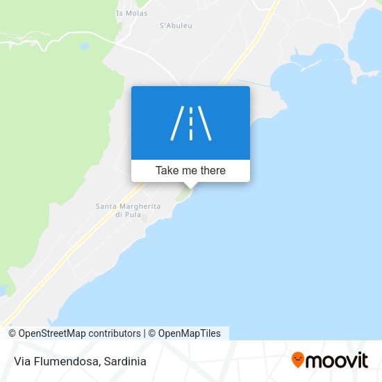 Via Flumendosa map