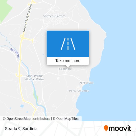 Strada 9 map