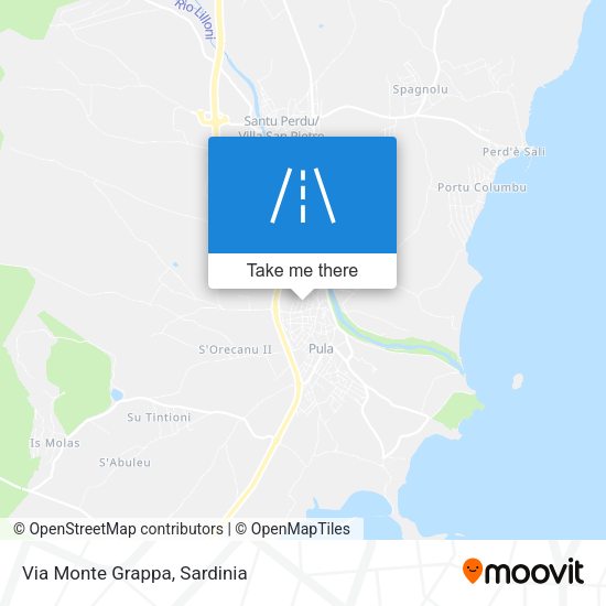 Via Monte Grappa map