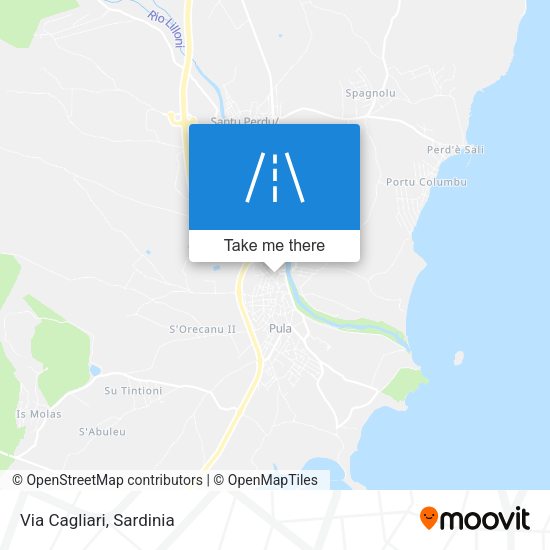 Via Cagliari map