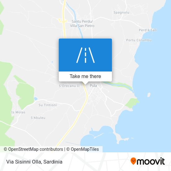 Via Sisinni Olla map