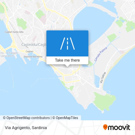 Via Agrigento map
