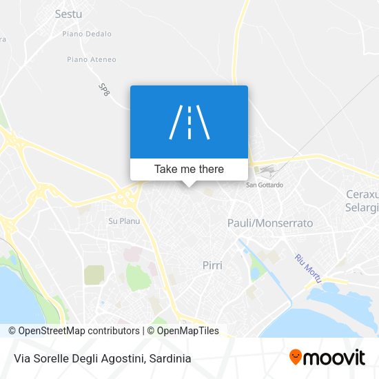 Via Sorelle Degli Agostini map