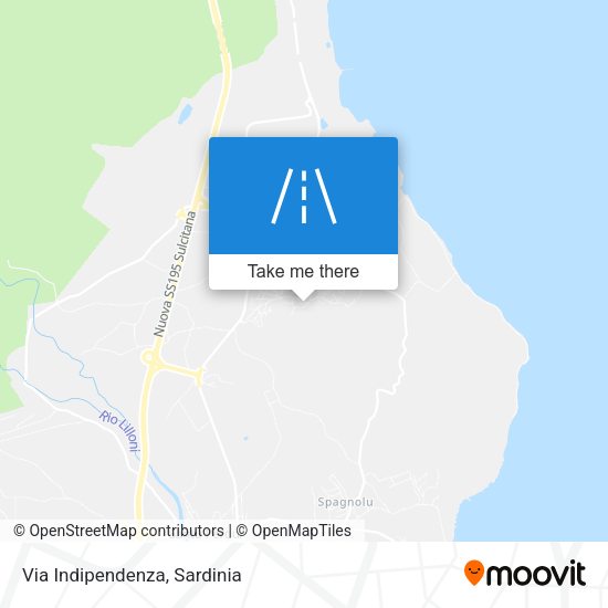 Via Indipendenza map