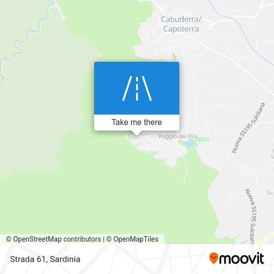 Strada 61 map