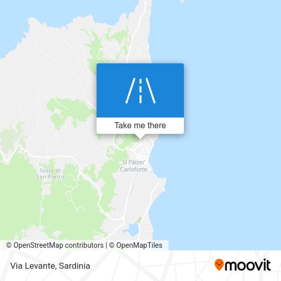 Via Levante map