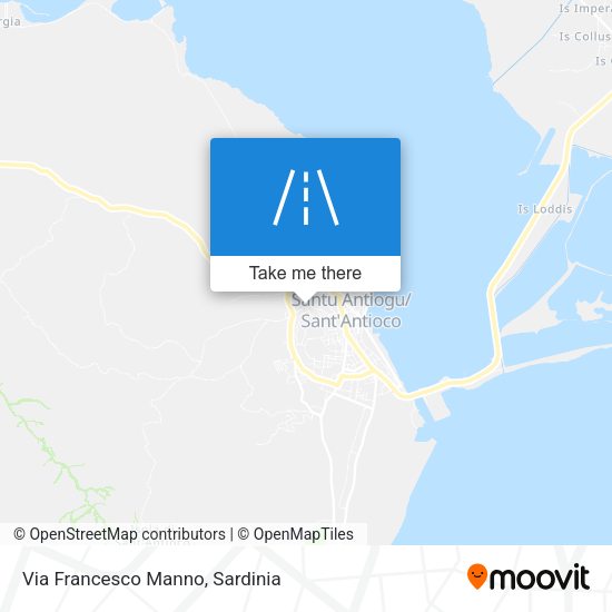 Via Francesco Manno map