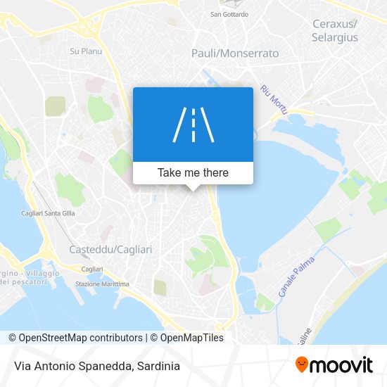 Via Antonio Spanedda map