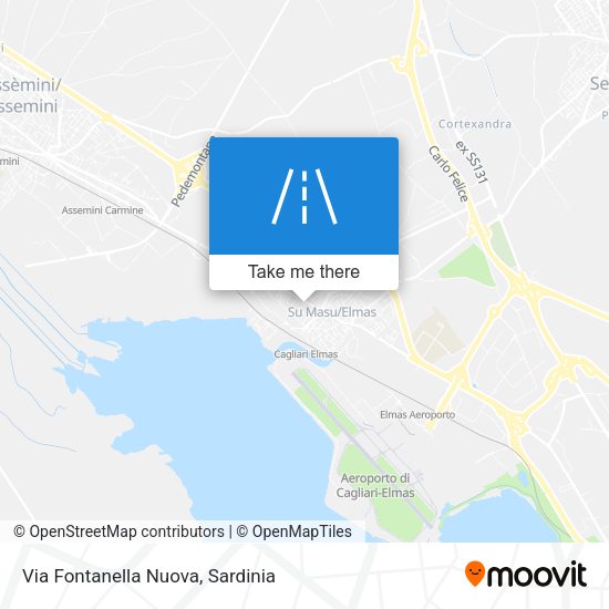 Via Fontanella Nuova map