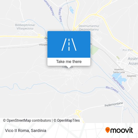 Vico II Roma map