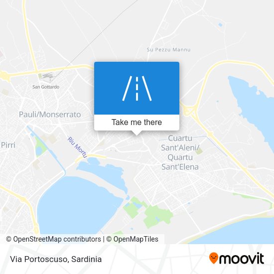 Via Portoscuso map